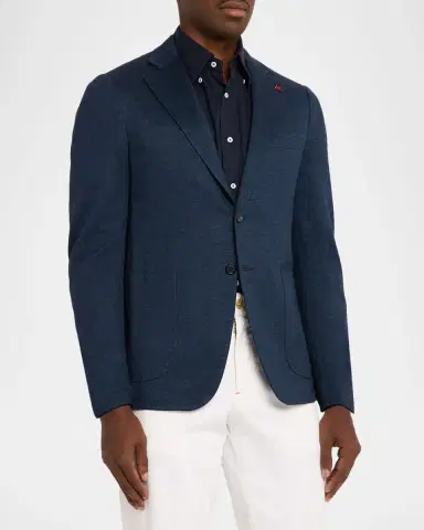 Isaia Men's Jersey Single-Breasted Sport Coat | Thumbnail 4