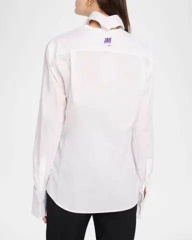 Jean Paul Gaultier Fly Away Cutout Cotton Button-Down Shirt | Thumbnail 3 Jean Paul Gaultier Fly Away Cutout Cotton Button-Down Shirt | Thumbnail 3
