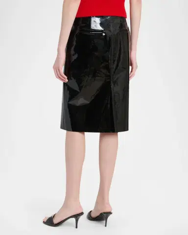 Ferragamo Patent Leather Pencil Skirt | Thumbnail 3 Ferragamo Patent Leather Pencil Skirt | Thumbnail 3