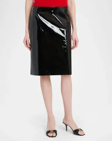 Ferragamo Patent Leather Pencil Skirt | Thumbnail 4 Ferragamo Patent Leather Pencil Skirt | Thumbnail 4