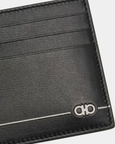 Ferragamo Men 's Gancini Leather Card Holder | Thumbnail 4 Ferragamo Men 's Gancini Leather Card Holder | Thumbnail 4