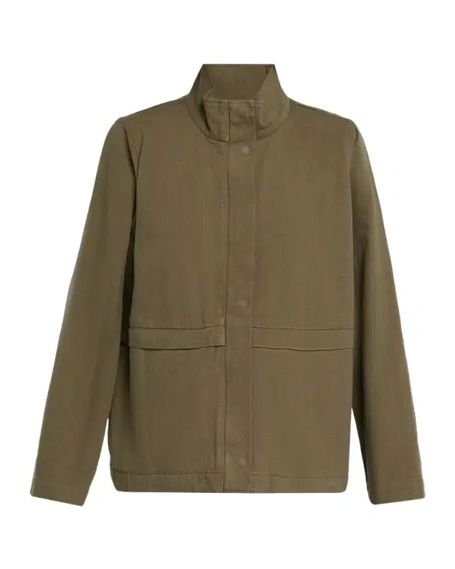 Eileen Fisher Slubby Organic Cotton-Linen Jacket