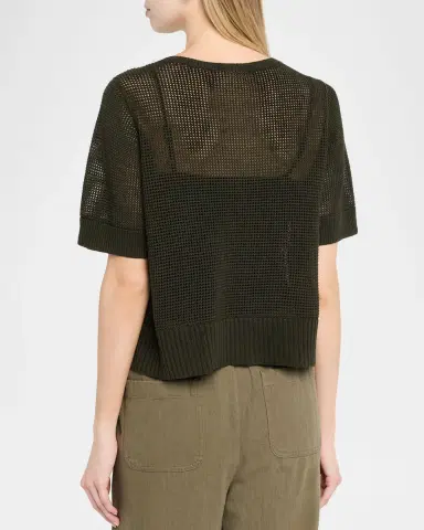 Eileen Fisher Crewneck Open-Knit Sweater | Thumbnail 3 Eileen Fisher Crewneck Open-Knit Sweater | Thumbnail 3