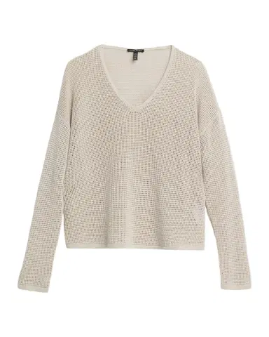Eileen Fisher Scoopneck Open-Knit Sweater | Thumbnail 1 Eileen Fisher Scoopneck Open-Knit Sweater | Thumbnail 1