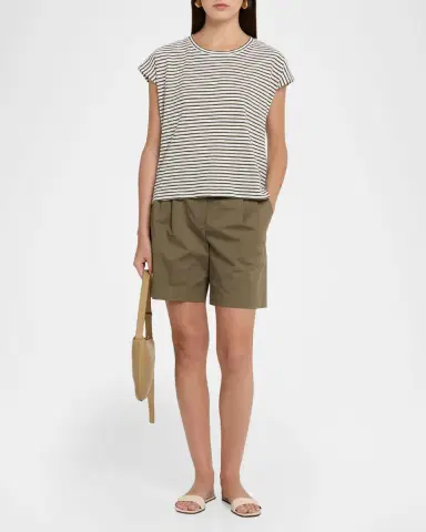 Eileen Fisher Crewneck Striped Organic Cotton Knit Top | Thumbnail 2 Eileen Fisher Crewneck Striped Organic Cotton Knit Top | Thumbnail 2