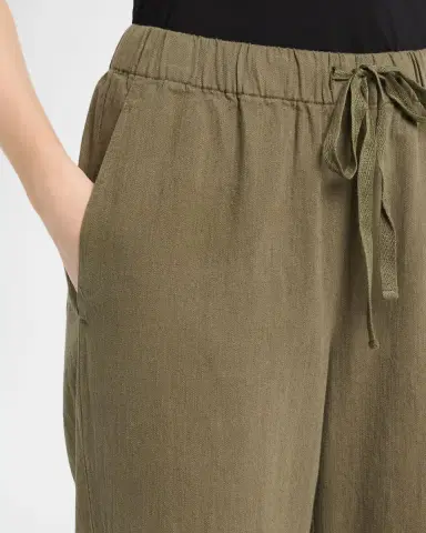 Eileen Fisher Organic Cotton-Linen Straight Pants | Thumbnail 5 Eileen Fisher Organic Cotton-Linen Straight Pants | Thumbnail 5