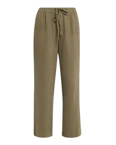 Eileen Fisher Organic Cotton-Linen Straight Pants | Thumbnail 1 Eileen Fisher Organic Cotton-Linen Straight Pants | Thumbnail 1