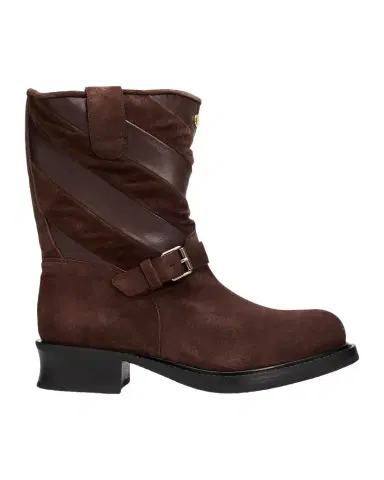 Valentino Garavani 40mm Rayons Mixed Leather Mid-Calf Moto Boots | Thumbnail 1 Valentino Garavani 40mm Rayons Mixed Leather Mid-Calf Moto Boots | Thumbnail 1