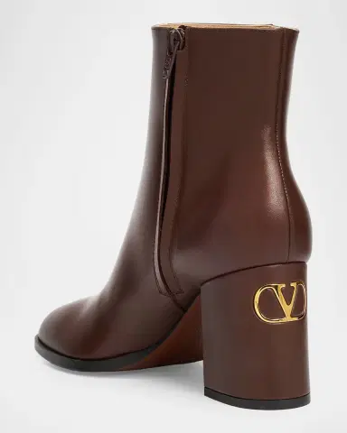 Valentino Garavani 75mm Fawcette Leather Ankle Boots | Thumbnail 4 Valentino Garavani 75mm Fawcette Leather Ankle Boots | Thumbnail 4