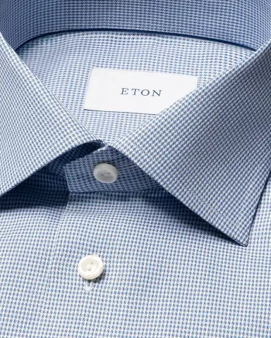 Eton Men's Signature Twill Micro-Pattern Dress Shirt | Thumbnail 6 Eton Men's Signature Twill Micro-Pattern Dress Shirt | Thumbnail 6