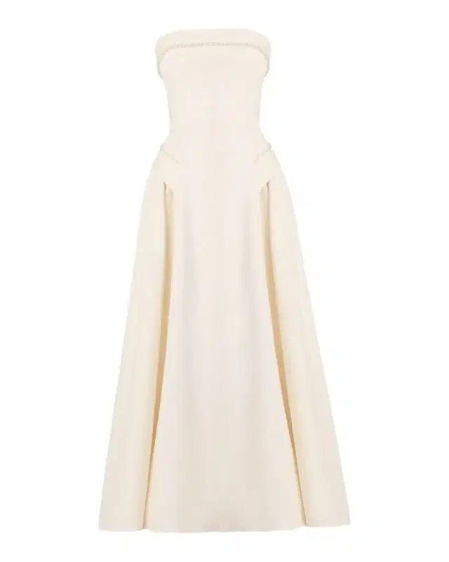 Remington Jacquard Strapless Cocktail Midi Dress