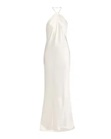 Retrofete Anat Satin Beaded Halter Dress | Thumbnail 1