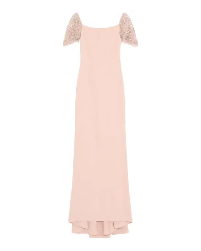 Valentino Garavani Cady Embellished Floor-Length Gown