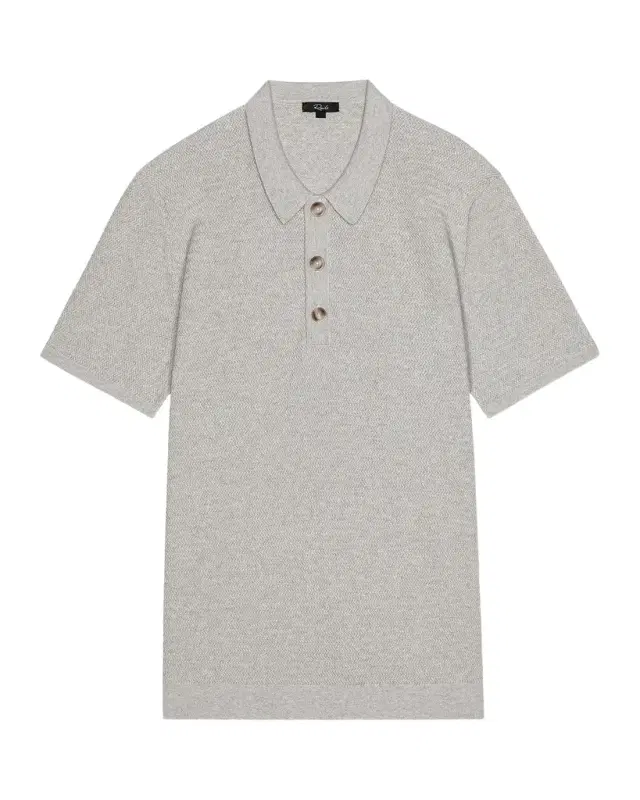 Rails Men 's Nathan Textured Cotton-Cashmere Polo Shirt