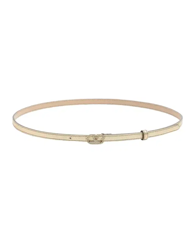 Valentino Garavani VLogo Leather Signature Belt
