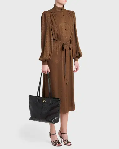 Valentino Garavani Panthea Medium Chevron Leather Tote Bag | Thumbnail 5 Valentino Garavani Panthea Medium Chevron Leather Tote Bag | Thumbnail 5