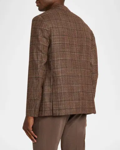 Sartorio Men's Wool and Silk Glen Plaid Single-Breasted Sport Coat | Thumbnail 3