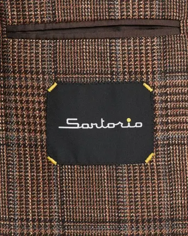 Sartorio Men's Wool and Silk Glen Plaid Single-Breasted Sport Coat | Thumbnail 6