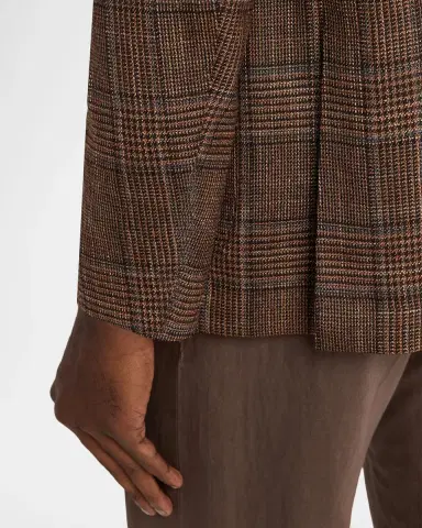 Sartorio Men's Wool and Silk Glen Plaid Single-Breasted Sport Coat | Thumbnail 8