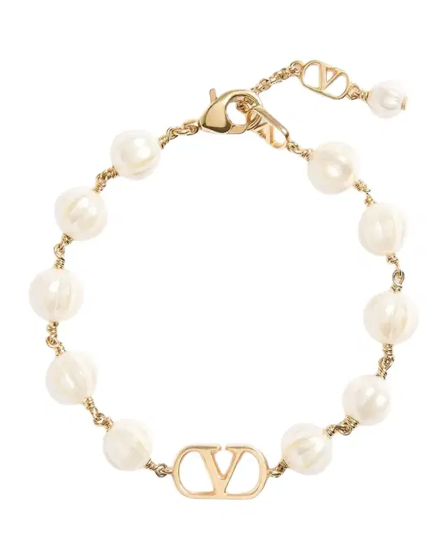 Valentino Garavani VLogo Signature Glass Bead Bracelet