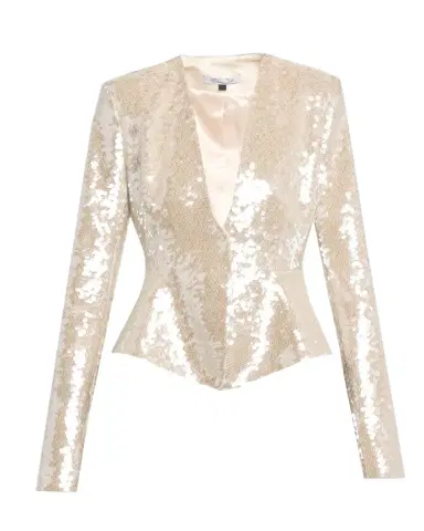 LaQuan Smith Sequined Fitted Peplum Jacket | Thumbnail 1