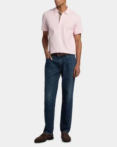 Burberry Men's Eddie EKD Cotton Polo Shirt | Thumbnail 2 Burberry Men's Eddie EKD Cotton Polo Shirt | Thumbnail 2