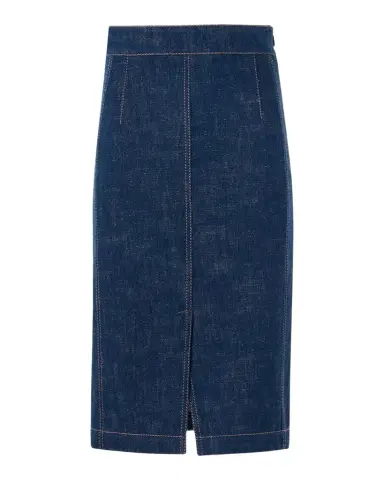Akris punto Pencil Winter Denim Midi Skirt | Thumbnail 1 Akris punto Pencil Winter Denim Midi Skirt | Thumbnail 1