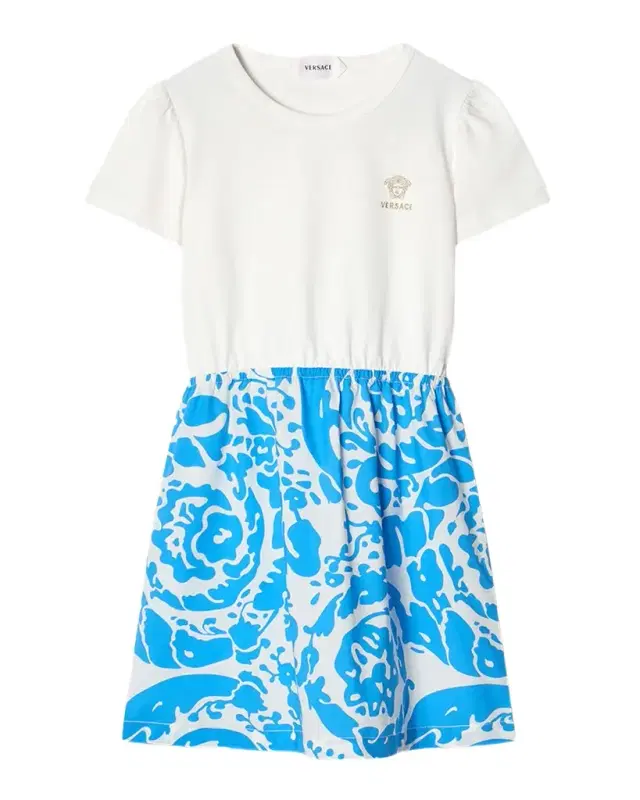 Girl's Logo Jersey & Cotton-Poplin Dress, Size 4-14