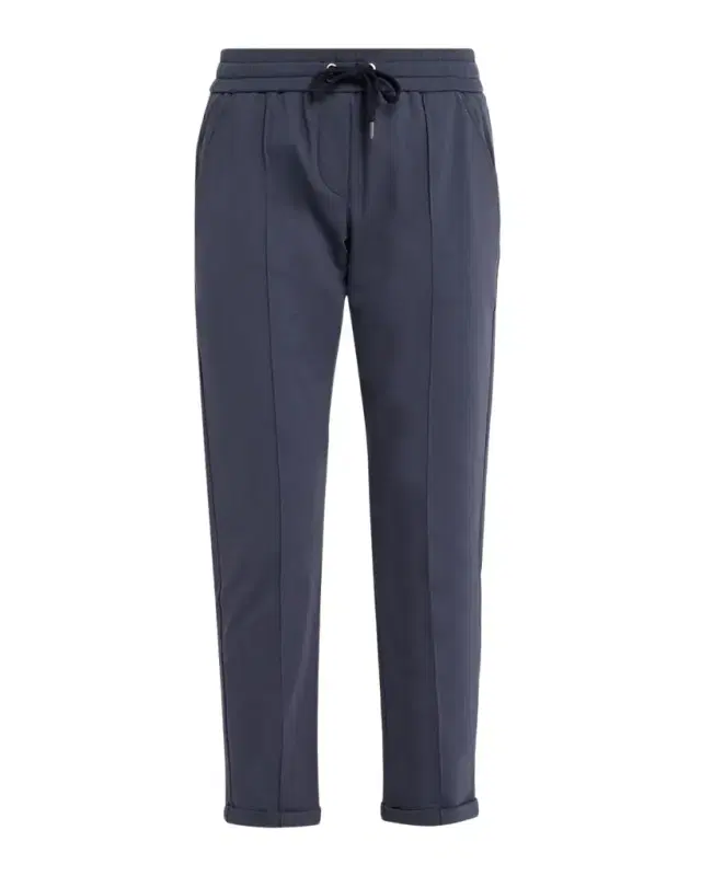 Brunello Cucinelli Monili-Trim Pintuck Tapered-Leg Ankle Sport Pants