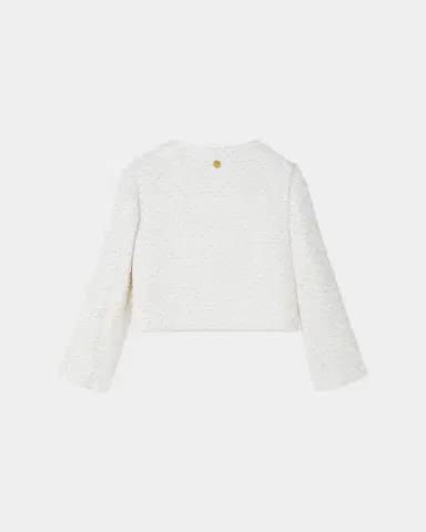 Versace Girl's Cotton-Blend Tweed Jacket | Thumbnail 2