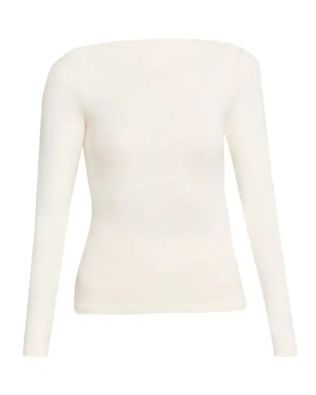 Ralph Lauren Collection High-Neck Silk Rib Long-Sleeve Sweater