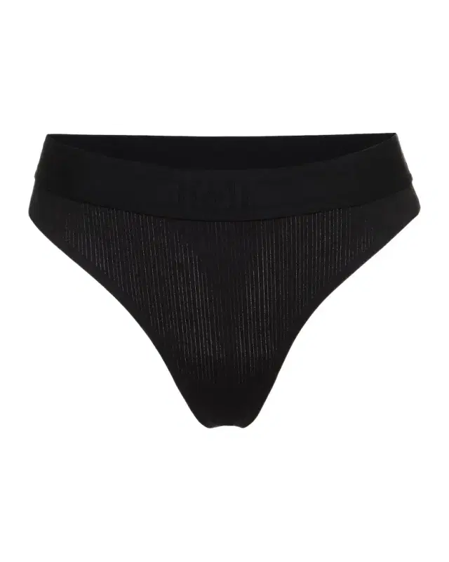 Wolford Beauty Cotton Striped Mid-Rise Thong