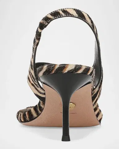 Allen Edmonds Talon-2 65MM Zebra-Print Calf Hair Slingback Sandals | Thumbnail 3 Allen Edmonds Talon-2 65MM Zebra-Print Calf Hair Slingback Sandals | Thumbnail 3