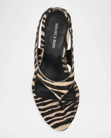 Allen Edmonds Talon-2 65MM Zebra-Print Calf Hair Slingback Sandals | Thumbnail 4 Allen Edmonds Talon-2 65MM Zebra-Print Calf Hair Slingback Sandals | Thumbnail 4