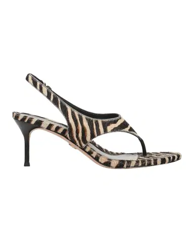 Allen Edmonds Talon-2 65MM Zebra-Print Calf Hair Slingback Sandals | Thumbnail 1 Allen Edmonds Talon-2 65MM Zebra-Print Calf Hair Slingback Sandals | Thumbnail 1