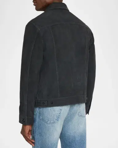OFFICINE GÉNÉRALE Men's Liam Suede Jacket | Thumbnail 3