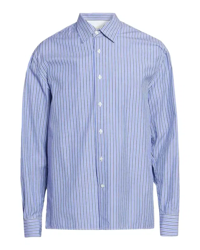 Men's Gad Striped Cotton Poplin Shirt