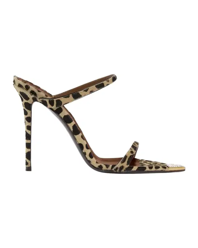 Giuseppe Zanotti 105mm Intrigo Crystal-Embellished Calf Hair Sandals