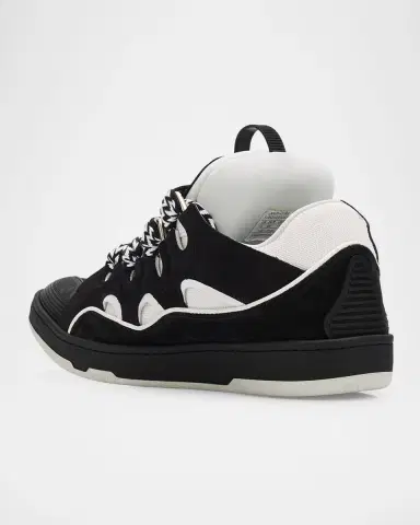 Lanvin Men's Curb Leather Skate Sneakers | Thumbnail 2 Lanvin Men's Curb Leather Skate Sneakers | Thumbnail 2