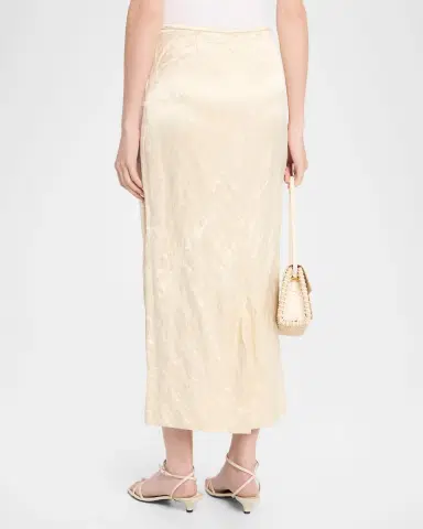 FFORME Mena Cotton-Blend Crinkled Straight Skirt | Thumbnail 3 FFORME Mena Cotton-Blend Crinkled Straight Skirt | Thumbnail 3