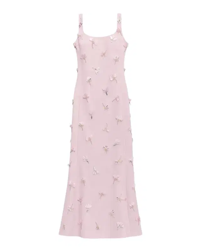 SIMKHAI Briella 3D Floral Beaded Trumpet Gown