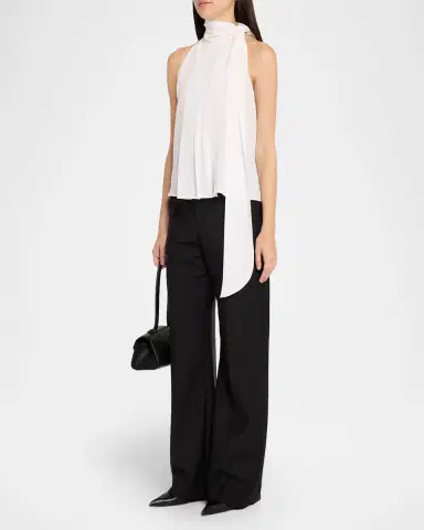 Max Mara Fune Abstract-Print Silk Twill Shirt | Thumbnail 2 Max Mara Fune Abstract-Print Silk Twill Shirt | Thumbnail 2