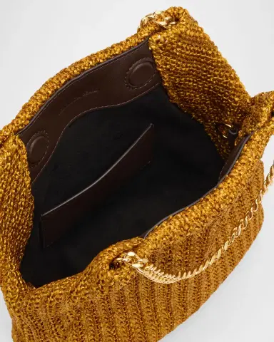 Veronica Beard Small Metallic Viscose Raffia Top-Handle Bag | Thumbnail 3