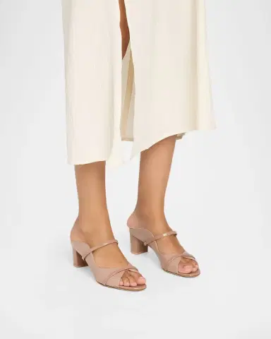 Malone Souliers 45mm Norah Mixed Leather Mule Sandals | Thumbnail 2 Malone Souliers 45mm Norah Mixed Leather Mule Sandals | Thumbnail 2