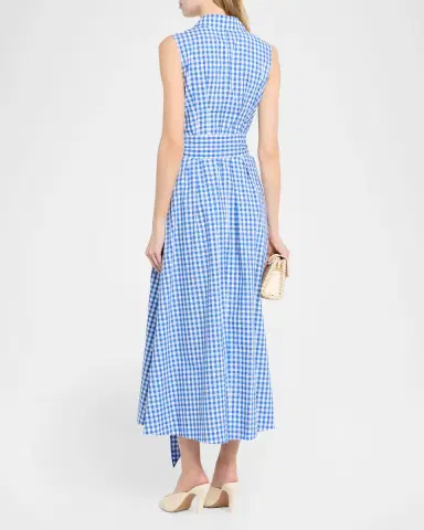 Simkhai Genny Gingham Belted Midi Shirtdress | Thumbnail 3