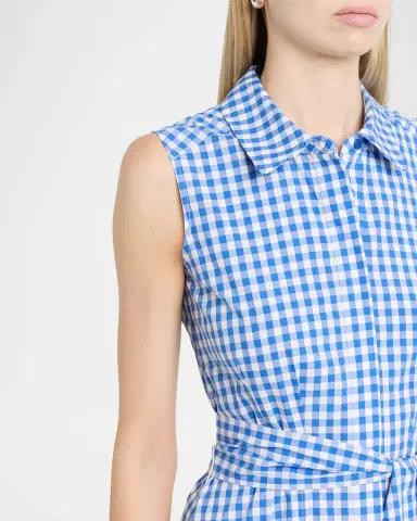 Simkhai Genny Gingham Belted Midi Shirtdress | Thumbnail 5