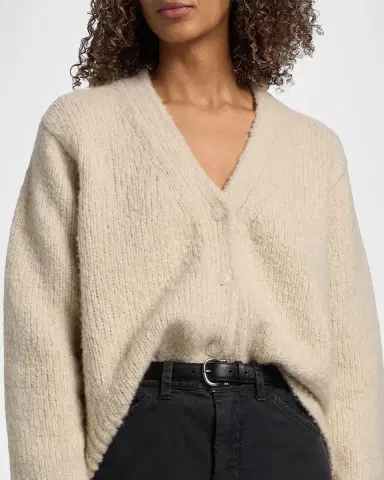 Nili Lotan Lorana Wool-Cashmere V-Neck Cardigan | Thumbnail 5 Nili Lotan Lorana Wool-Cashmere V-Neck Cardigan | Thumbnail 5