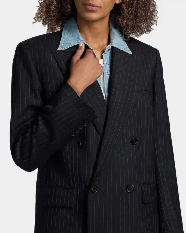 Nili Lotan Leston Pinstriped Stretch-Wool Blazer | Thumbnail 5 Nili Lotan Leston Pinstriped Stretch-Wool Blazer | Thumbnail 5
