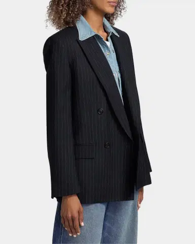 Nili Lotan Leston Pinstriped Stretch-Wool Blazer | Thumbnail 7 Nili Lotan Leston Pinstriped Stretch-Wool Blazer | Thumbnail 7