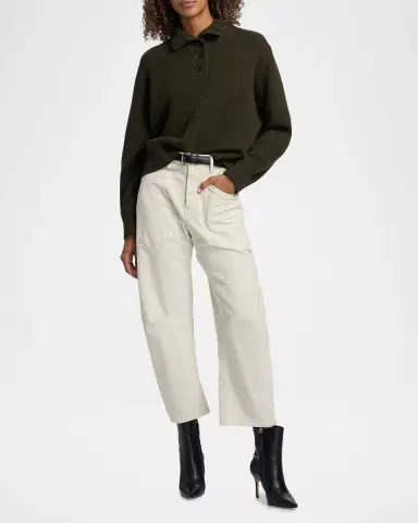 Nili Lotan Renata Collared Wool Sweater | Thumbnail 2 Nili Lotan Renata Collared Wool Sweater | Thumbnail 2